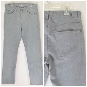 7 For All Mankind Mid-high Rise Slimmy Gray Jean